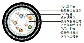 PAS5308第二部分2类 PVC绝缘+总屏蔽+铠装+PVC护套